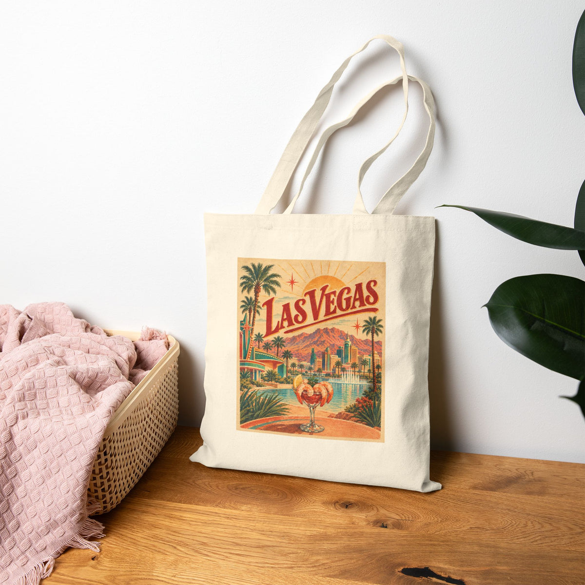 Las Vegas Canvas Tote Bag