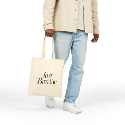 Just Breathe Canvas Tote Bag